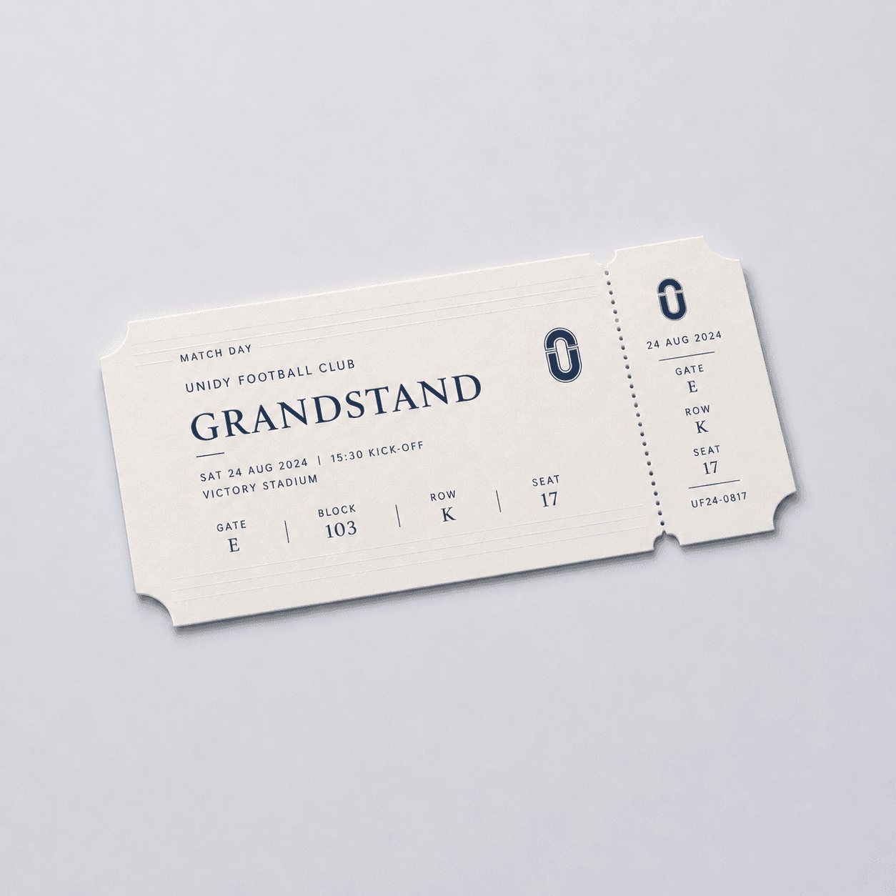 Match Day Ticket — Grandstand